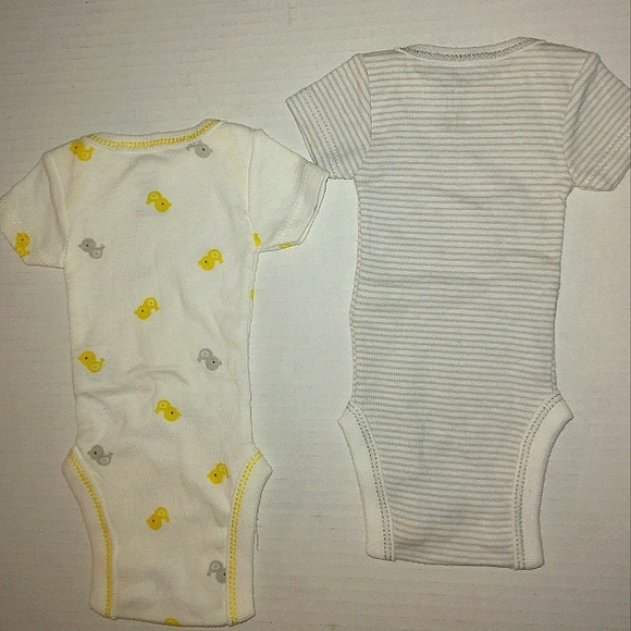 Brand New★Precious Firsts by Carter's★Preemie Girl/Boy 2 Pack Bodysuits★ - Picture 3 of 7